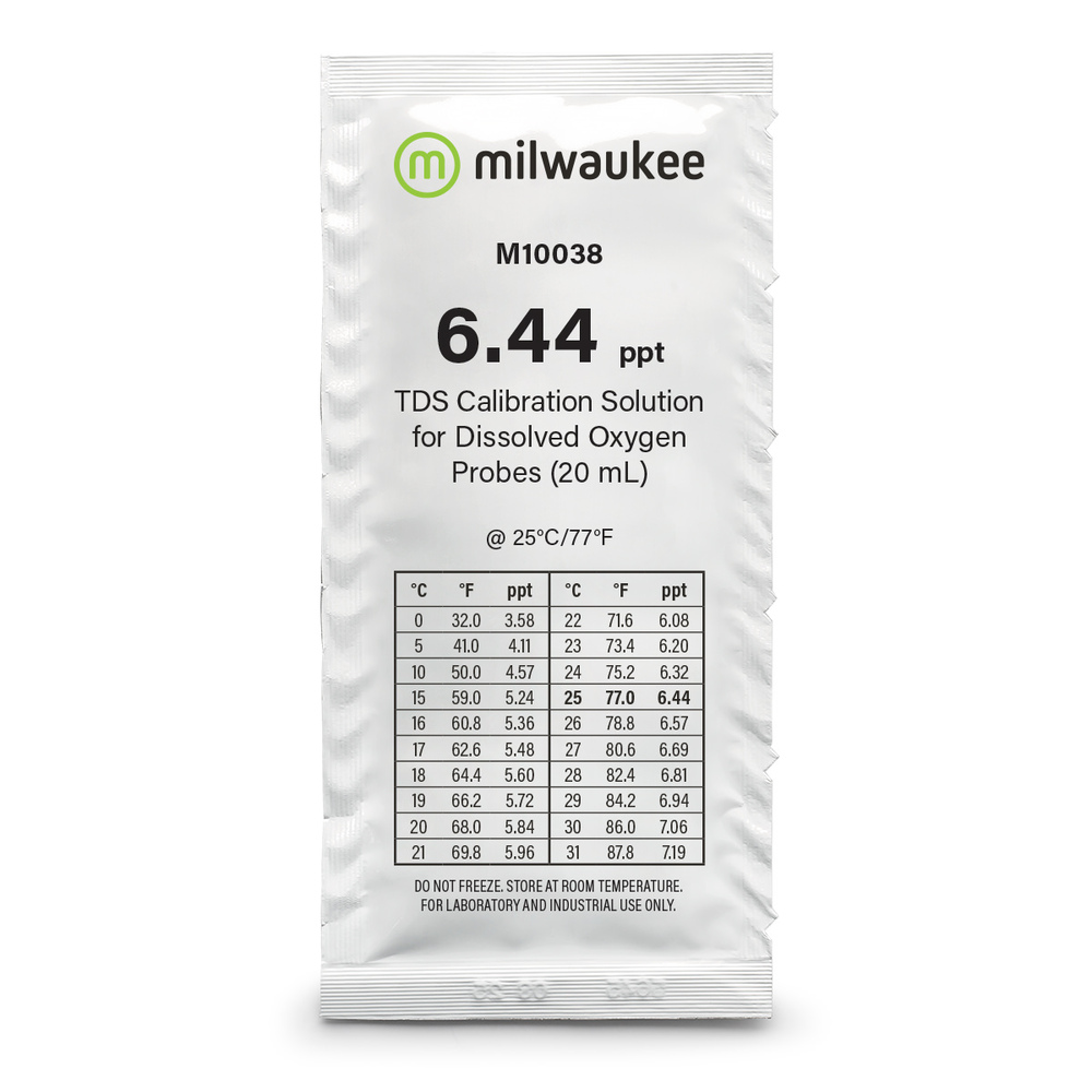 Milwaukee M10038B 6.44 ppt TDS Calibration Solution Sachets (25)