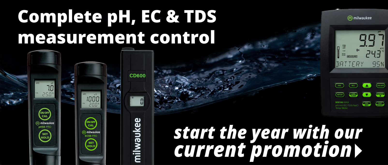 Electrode De Rechange Aquarium Milwaukee MI59P PH/EC/TDS/°C électrode