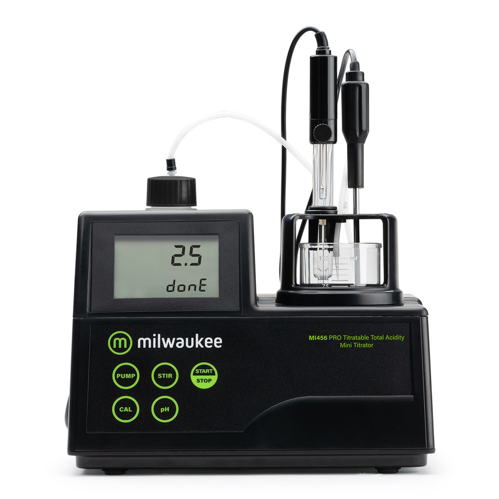 Milwaukee MI456 PRO Mini Titrator for Titratable Acidity in Wine
