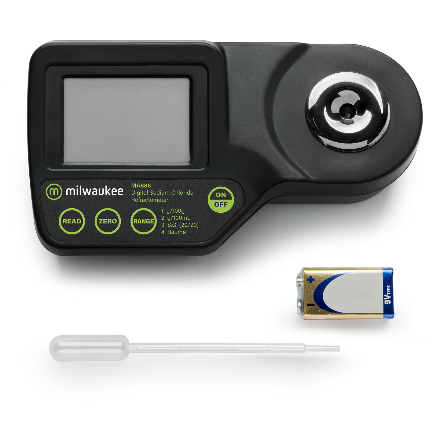 Milwaukee MA886 Digital Refractometer to Determine Sodium Chloride in Food