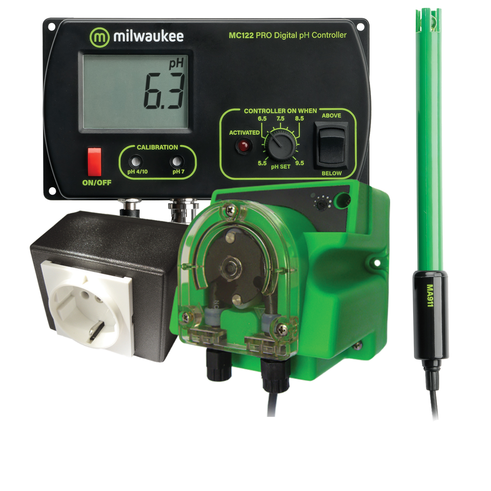 Milwaukee MC730 PRO pH Controller and Pump Kit