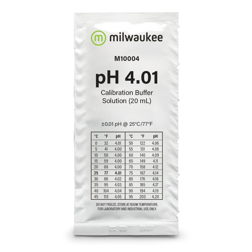 Milwaukee M10004B pH 4.01 Calibration Solution Sachets (25)