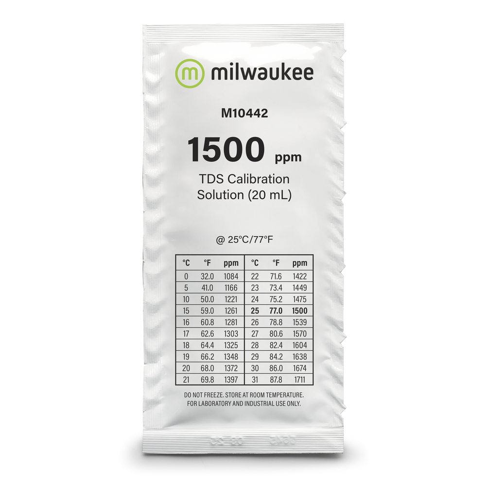 Milwaukee M10442 1500 ppm TDS Solution Sachets (25)